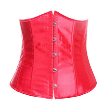 Stunning Satin Waist Underbust Corset Bustier Top Lace up boned Sexy Lingerie Corset Basques Korsett Waist Cincher