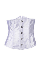 Stunning Satin Waist Underbust Corset Bustier Top Lace up boned Sexy Lingerie Corset Basques Korsett Waist Cincher