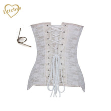 Underbust Corset Top 2016 New Lace Satin Sexy Gothic Beige Steel Boned Corset Bustiers Waist Trainer Slimming Underwear Lingerie