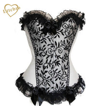 Apricot Vines Velvet Strapless Overbust Corset