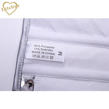 Silver Strapless Steampunk Faux Leather Overbust Corset