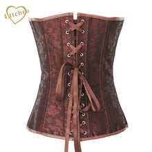 Fashion Sexy Retro Steampunk Waist Gothic Corsets Women Corset Vest Synthetic Leather Print Bustiers for Gifts