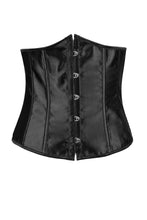 Stunning Satin Waist Underbust Corset Bustier Top Lace up boned Sexy Lingerie Corset Basques Korsett Waist Cincher