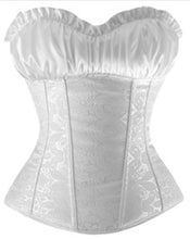 Women's Strap Jacquard Overbust Corsets
