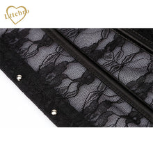 Hot Floral Pattern Underbust Corset Top Sexy Lingerie Wedding corset corpetes e espartilhos sexy Black Seethrough