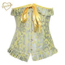 Waist Trainer Corsets and Bustiers Sexy Underbust Corset Slimming Halloween Corsets Lace Up Gothic Steel Boned Corselet Top