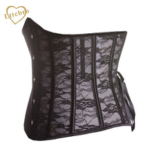 Hot Floral Pattern Underbust Corset Top Sexy Lingerie Wedding corset corpetes e espartilhos sexy Black Seethrough