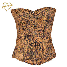Women's Leopard Overbust corsets
