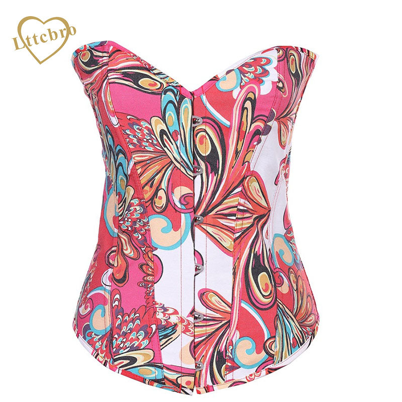 Denim Overbust Corset