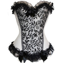 Apricot Vines Velvet Strapless Overbust Corset
