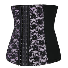 Women's Lace Decorate 9 Steel Boned Underbust Corset Waist Cincher