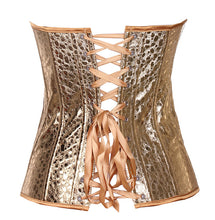 Golden Burlesque Overbust Corset