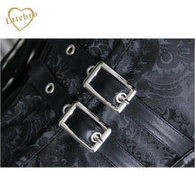 Steampunk Corsets Bustier Top Gothic Halloween Waist Corsets Corselet Overbust Waist Trainer Body Shaper Leather Trim