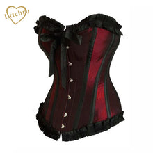 Red Taffeta Overbust Corset