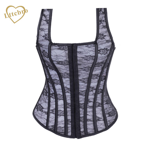 Black Lace Halter Corset