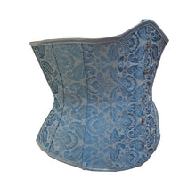 Jacquard Blue Underbust Corsets