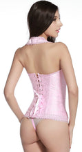 Pink Brocade Full-Back Overbust Corset