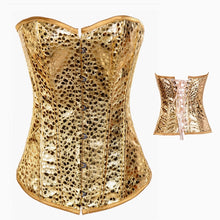 Golden Burlesque Overbust Corset
