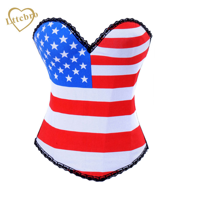 Stars and the Stripes Overbust Corset