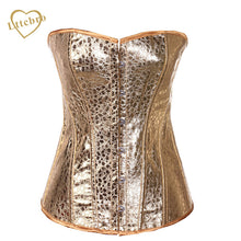 Golden Burlesque Overbust Corset