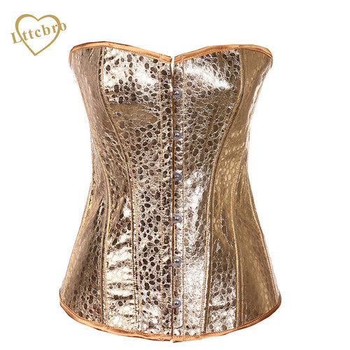 Golden Burlesque Overbust Corset
