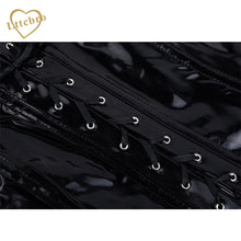 PVC Corset Sexy Faux Leather Bustier Corsets Dress and Corpetes Espartilhos Bustier Plus Size Corset Top
