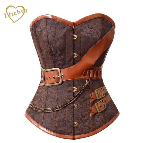 Fashion Sexy Retro Waist Steel Boned Corsets Women Steampunk Corset Waist Cincher Brocade Bustiers for Women Gifts S-2XL